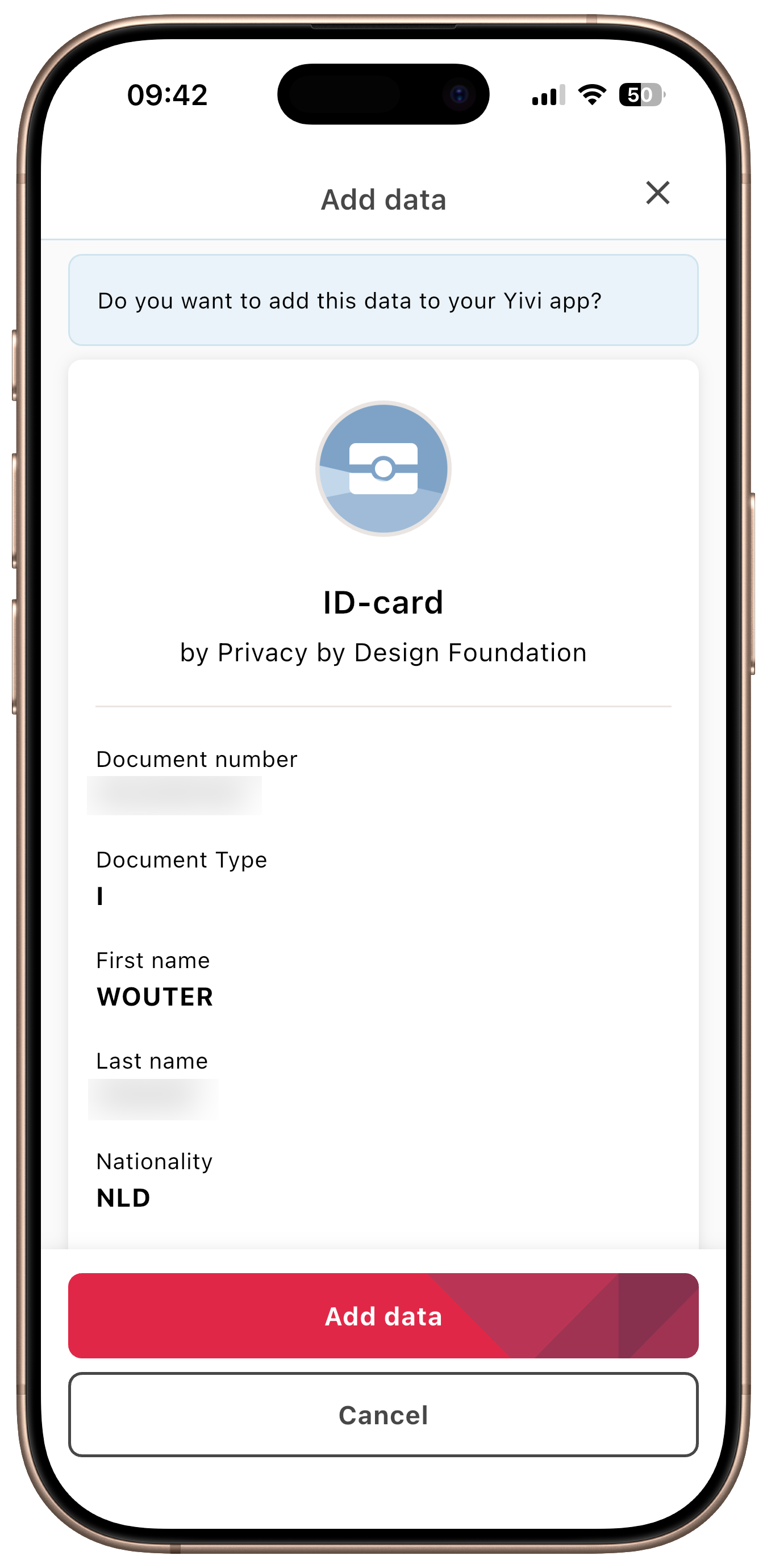 Credential toevoegen
