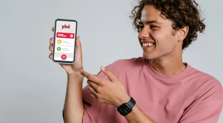 Man shows Yivi-app