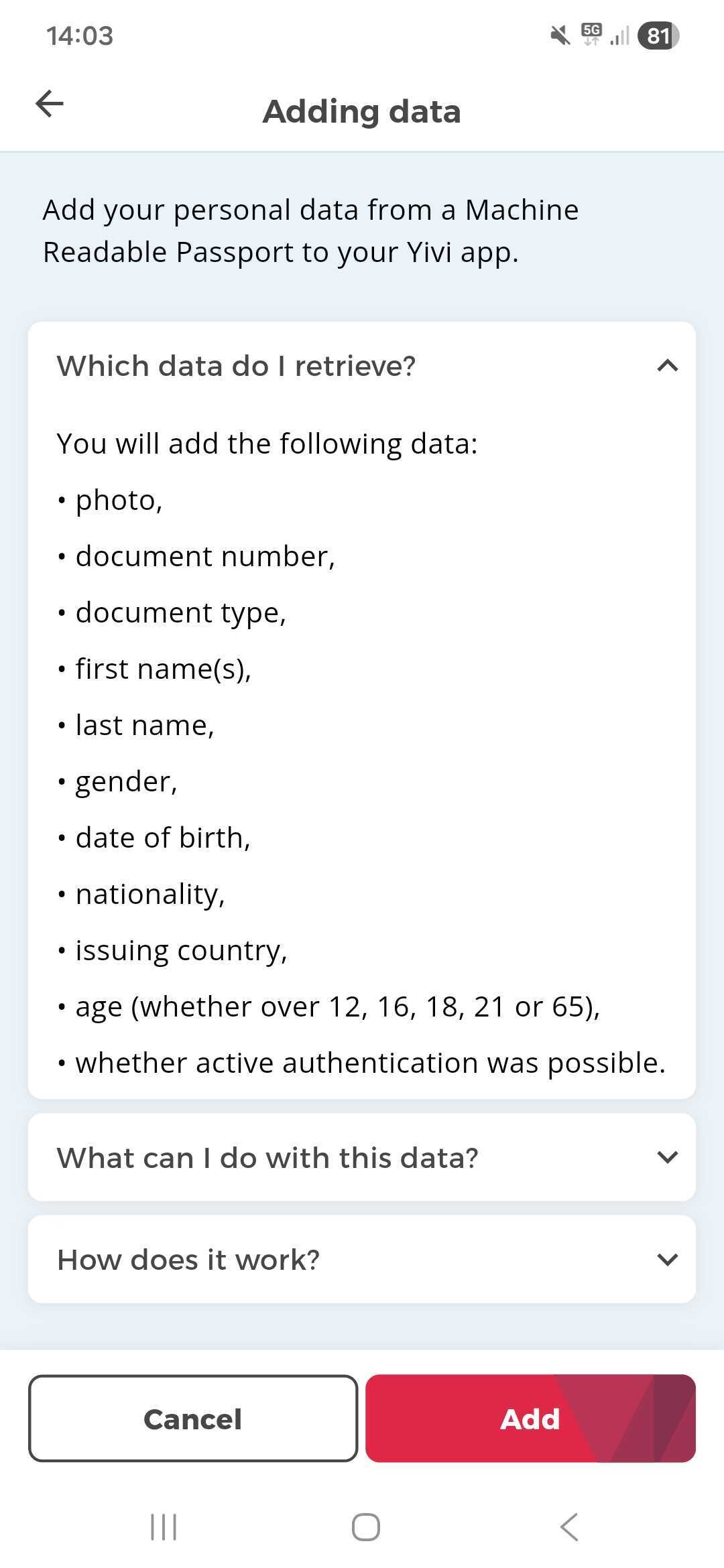 Credential informatie