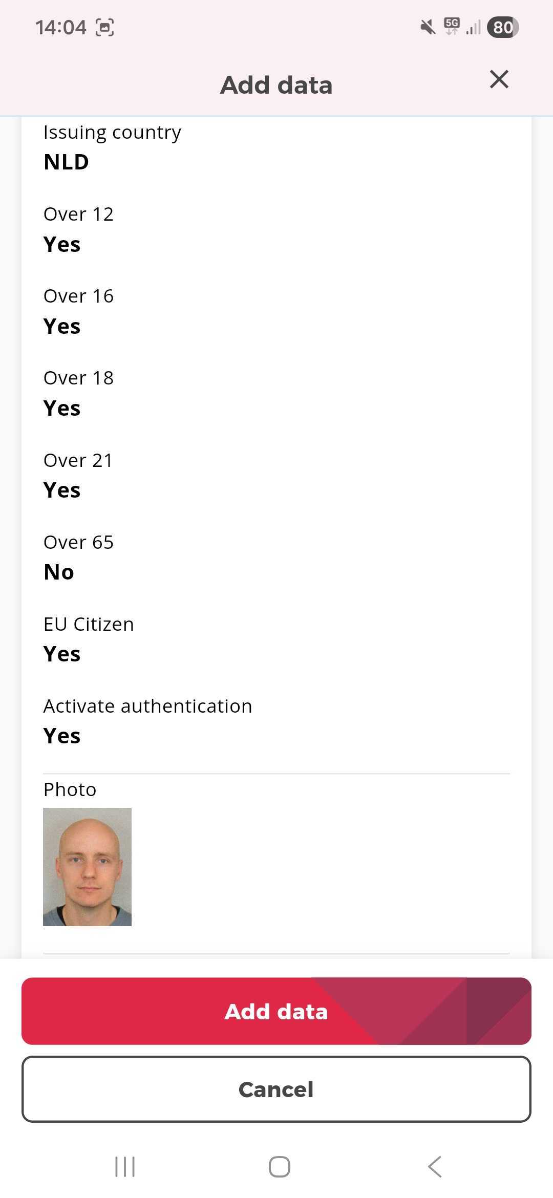 Paspoort credential gereed